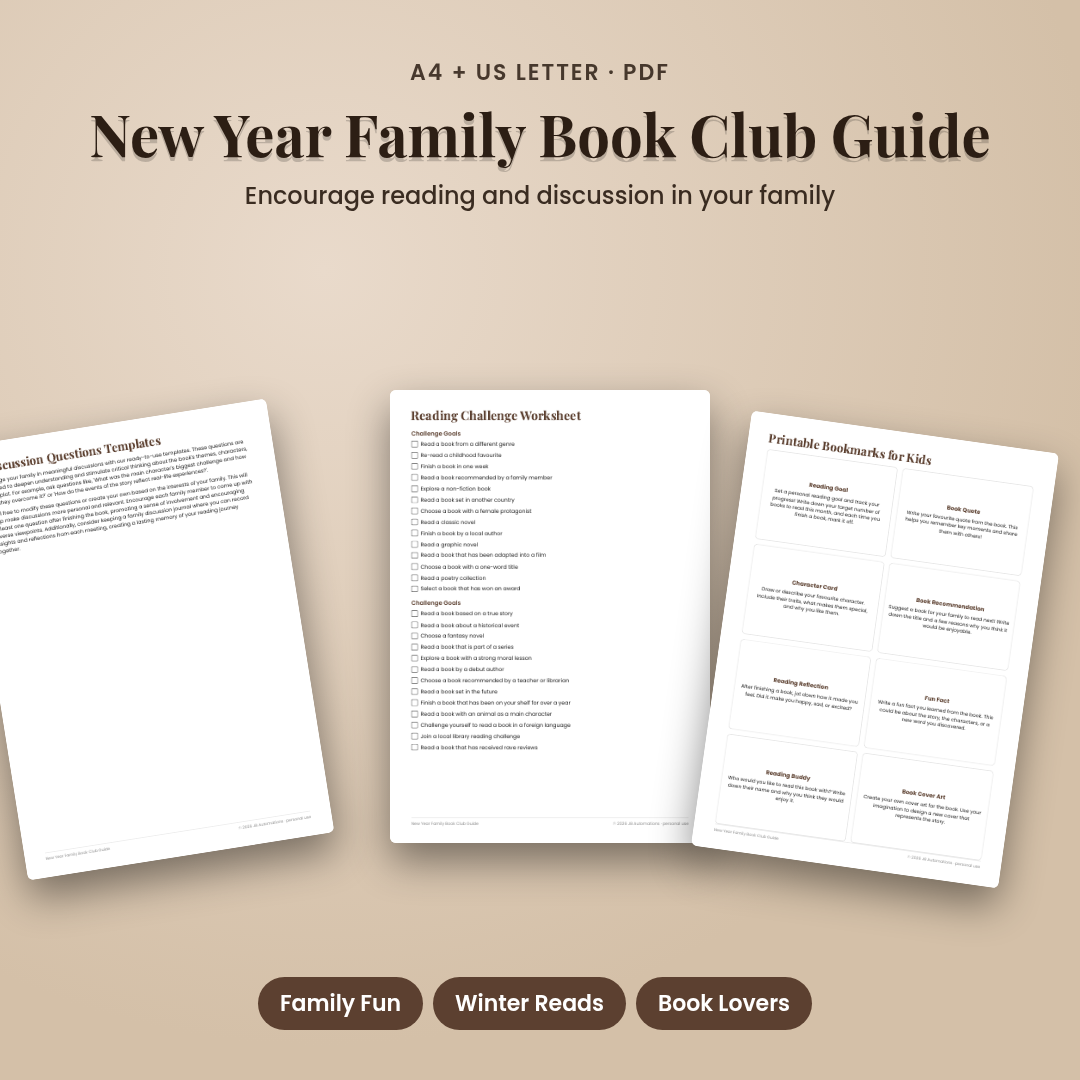 New Year Family Book Club Guide