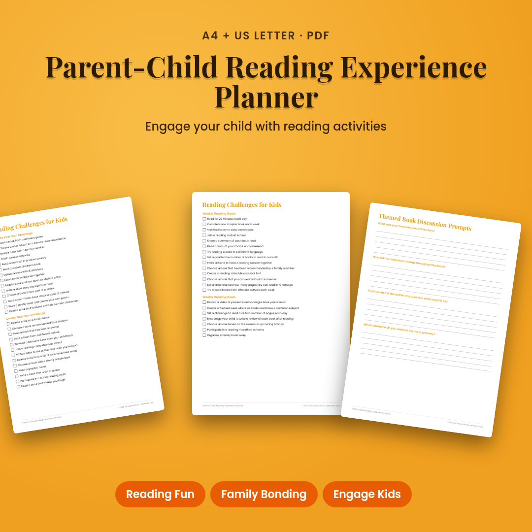 Parent-Child Reading Experience Planner