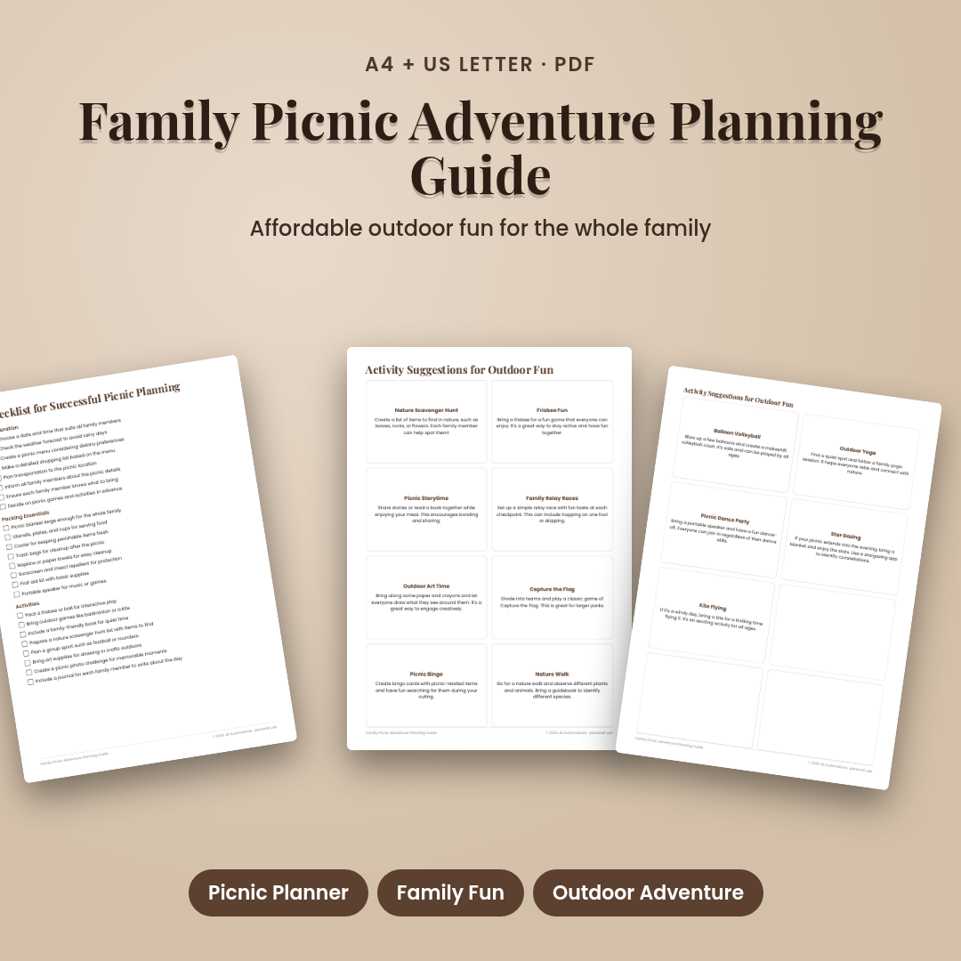 Family Picnic Adventure Planning Guide