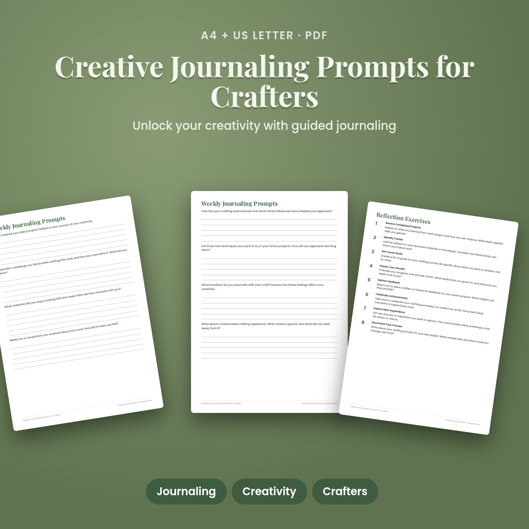 Creative Journaling Prompts for Crafters