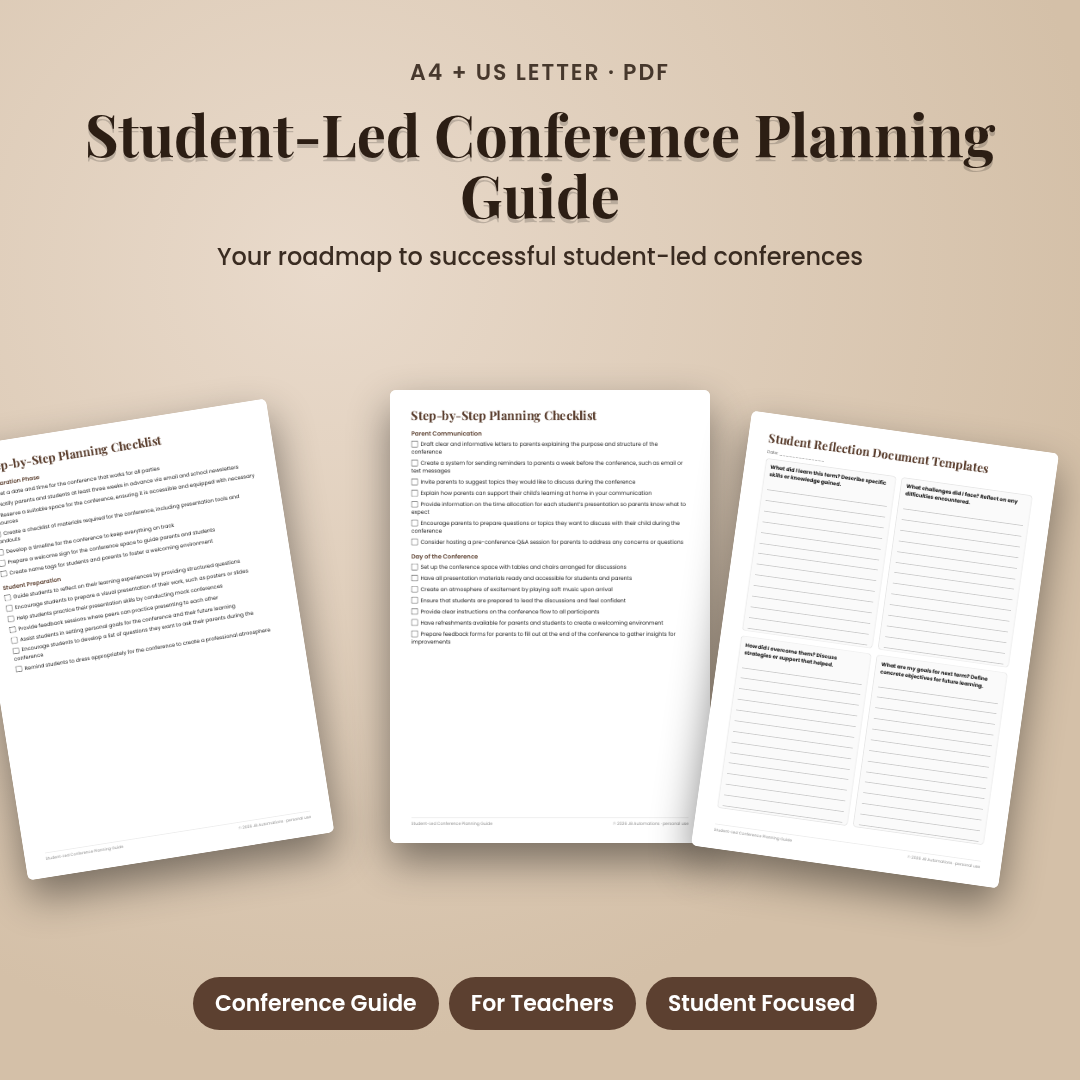 Student-Led Conference Planning Guide