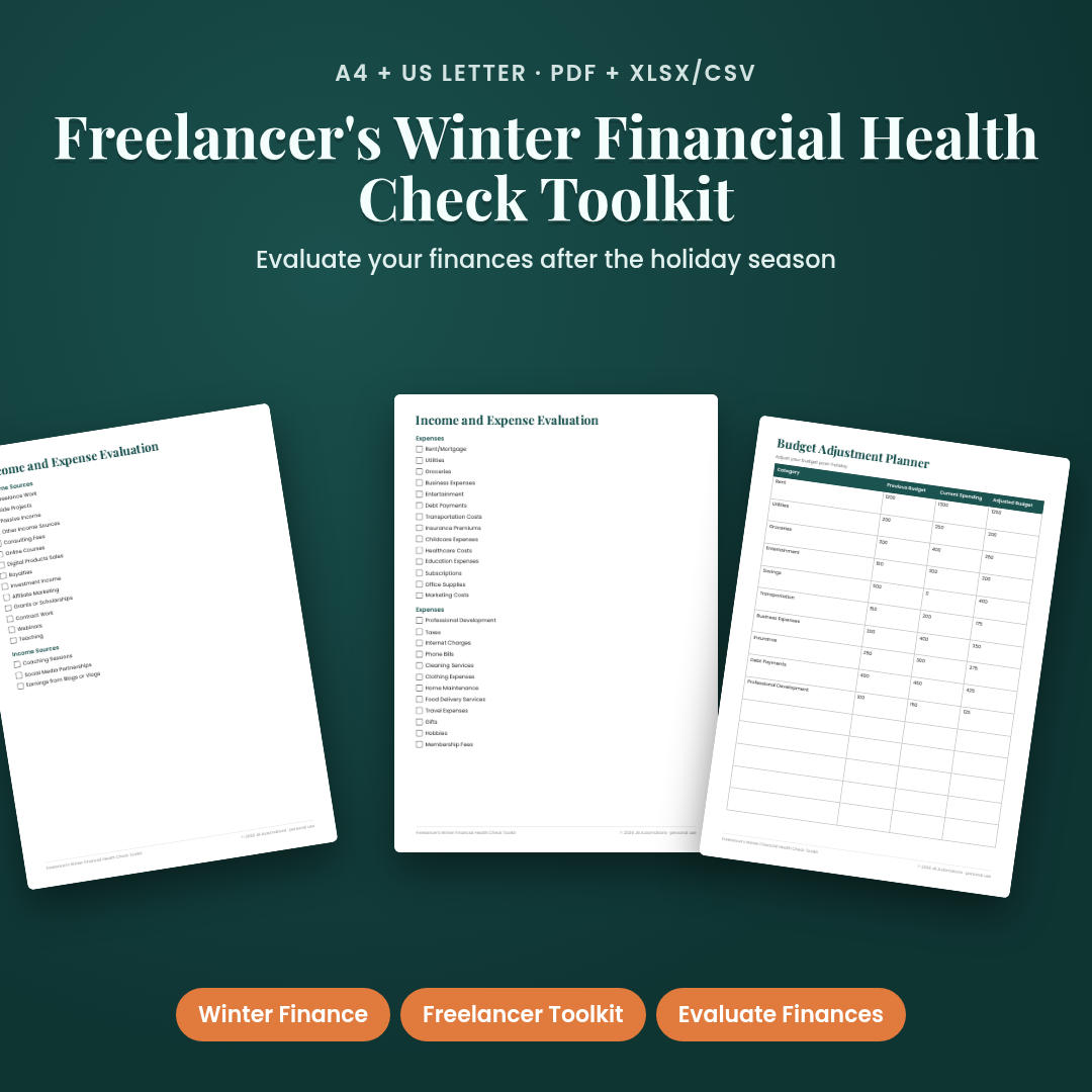 Freelancer's Winter Financial Health Check Toolkit