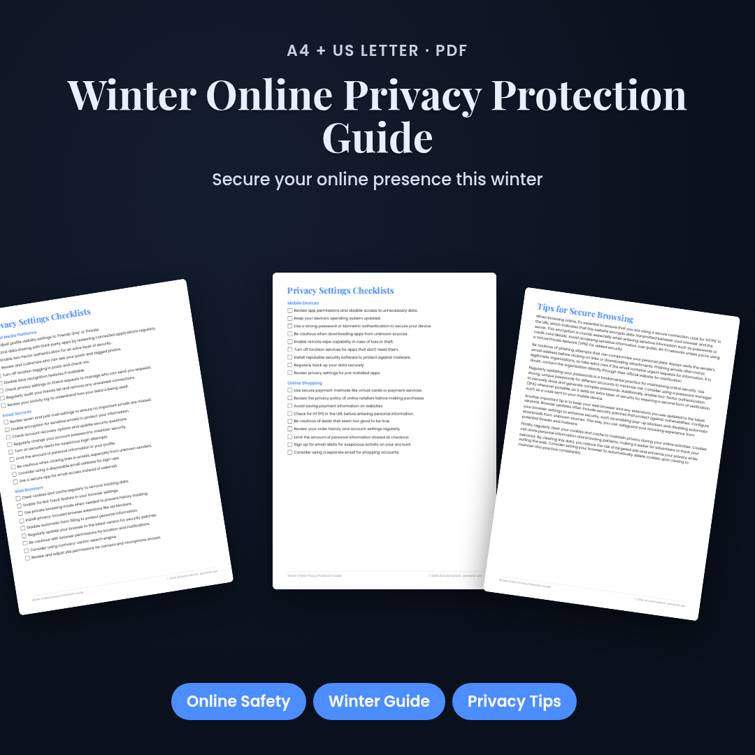 Winter Online Privacy Protection Guide