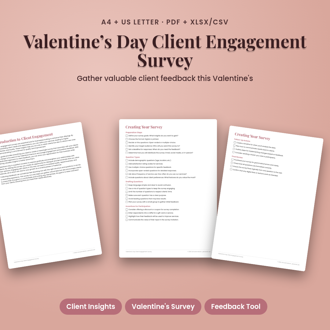 Valentine’s Day Client Engagement Survey