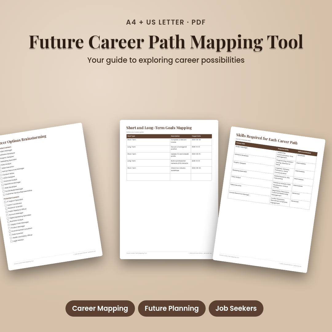 Future Career Path Mapping Tool