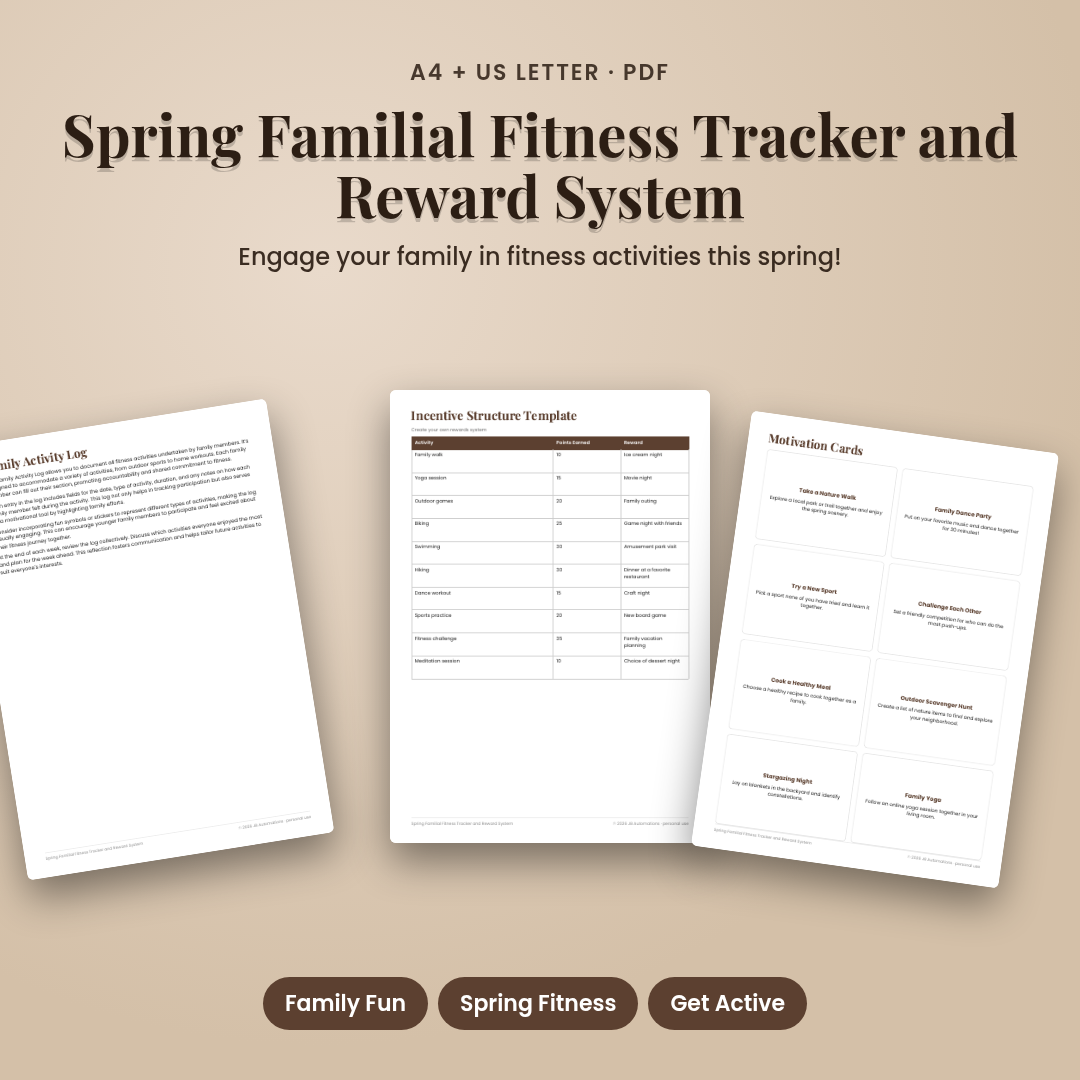 Spring Familial Fitness Tracker and Reward System