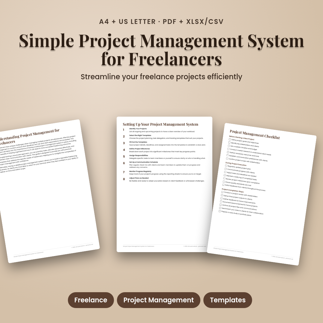 Simple Project Management System for Freelancers