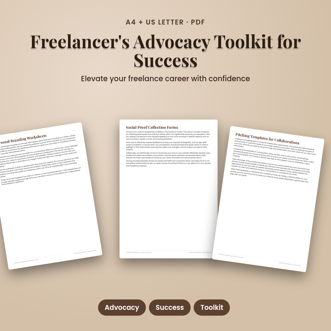 Freelancer's Advocacy Toolkit for Success