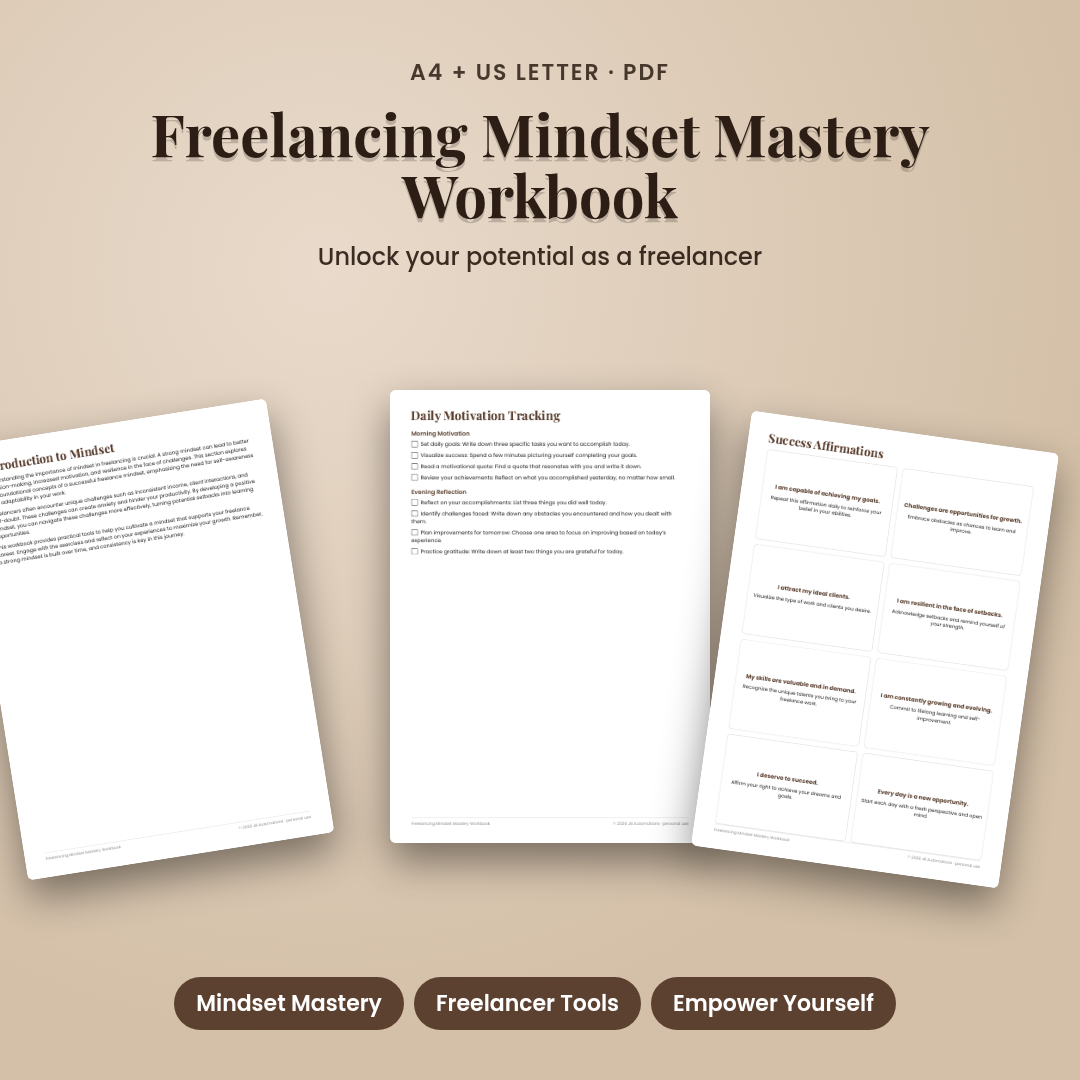 Freelancing Mindset Mastery Workbook