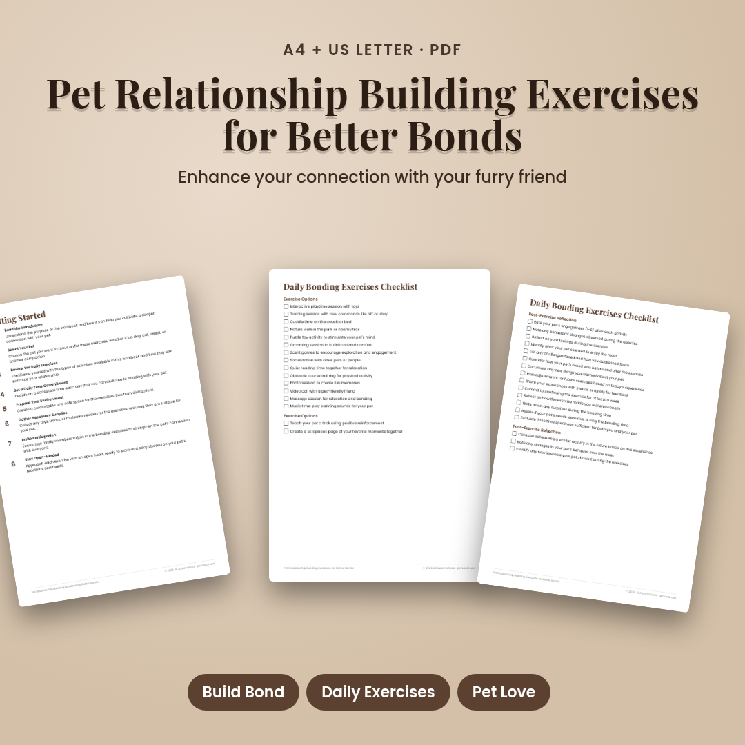 Pet Relationship Building Exercises for Better Bonds