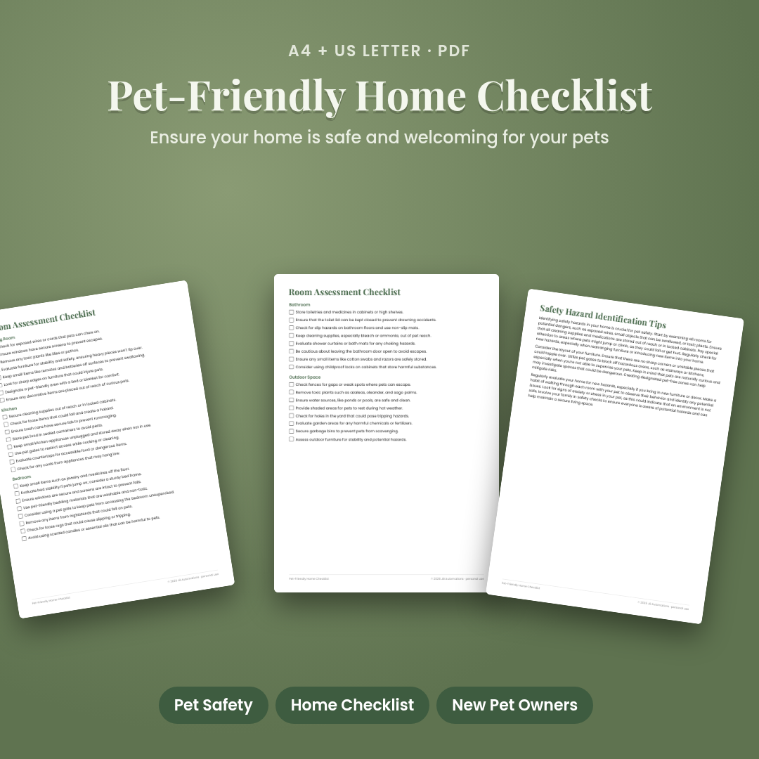 Pet-Friendly Home Checklist