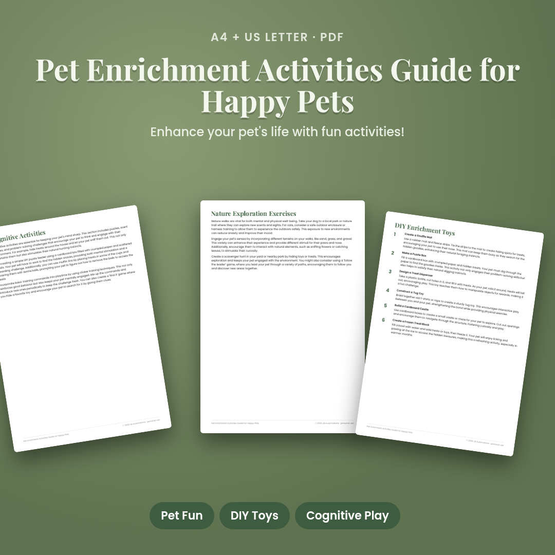 Pet Enrichment Activities Guide for Happy Pets
