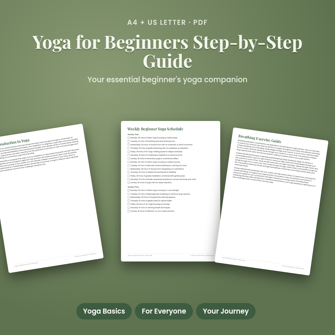 Yoga for Beginners Step-by-Step Guide