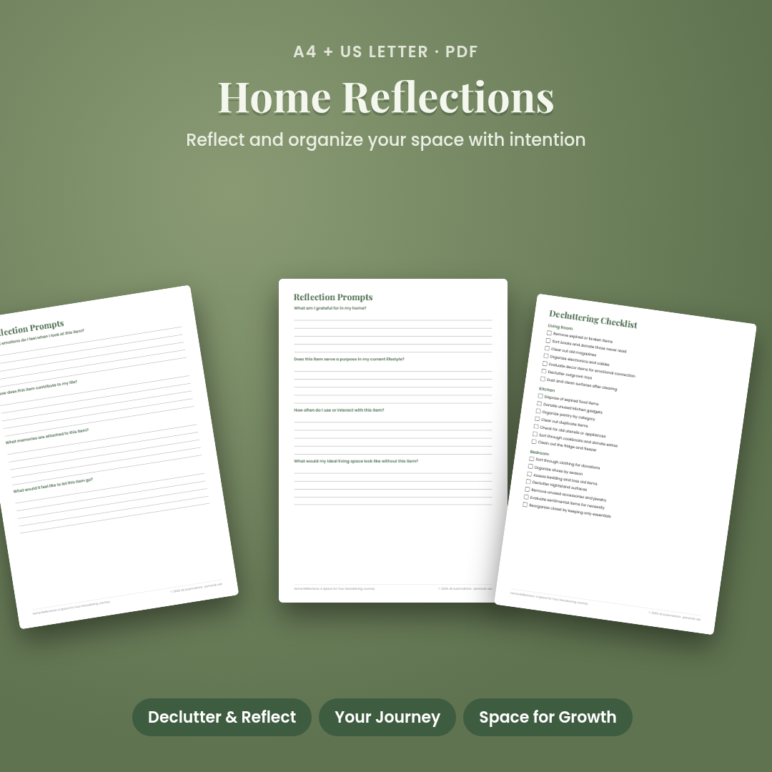 Home Reflections: A Space for Your Decluttering Journey