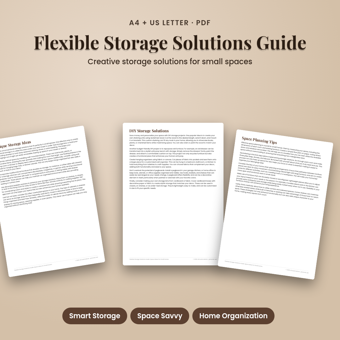 Flexible Storage Solutions Guide: Space Ideas for Small Homes