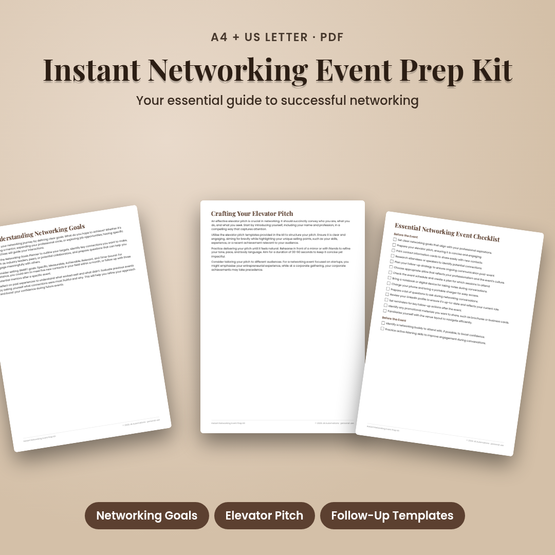 Instant Networking Event Prep Kit