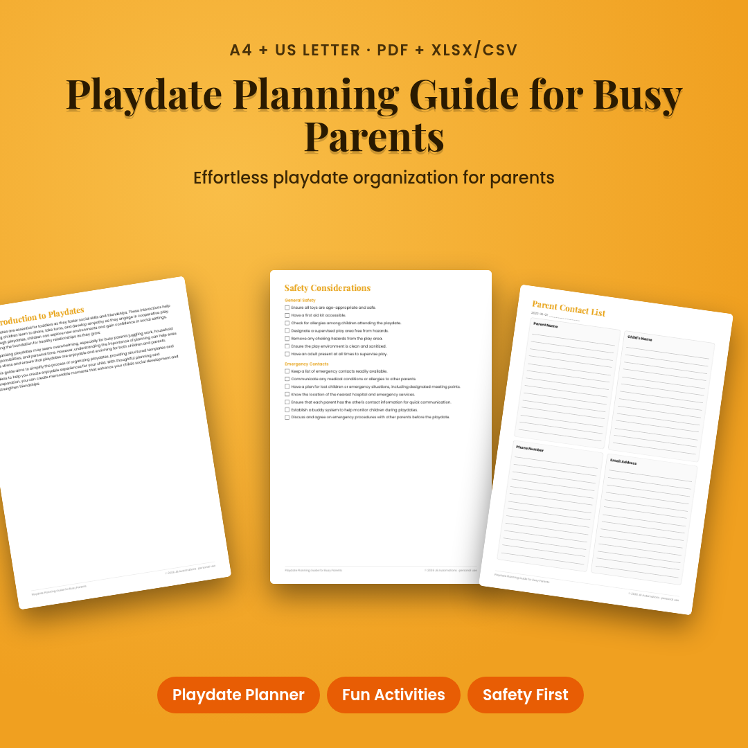Playdate Planning Guide for Busy Parents