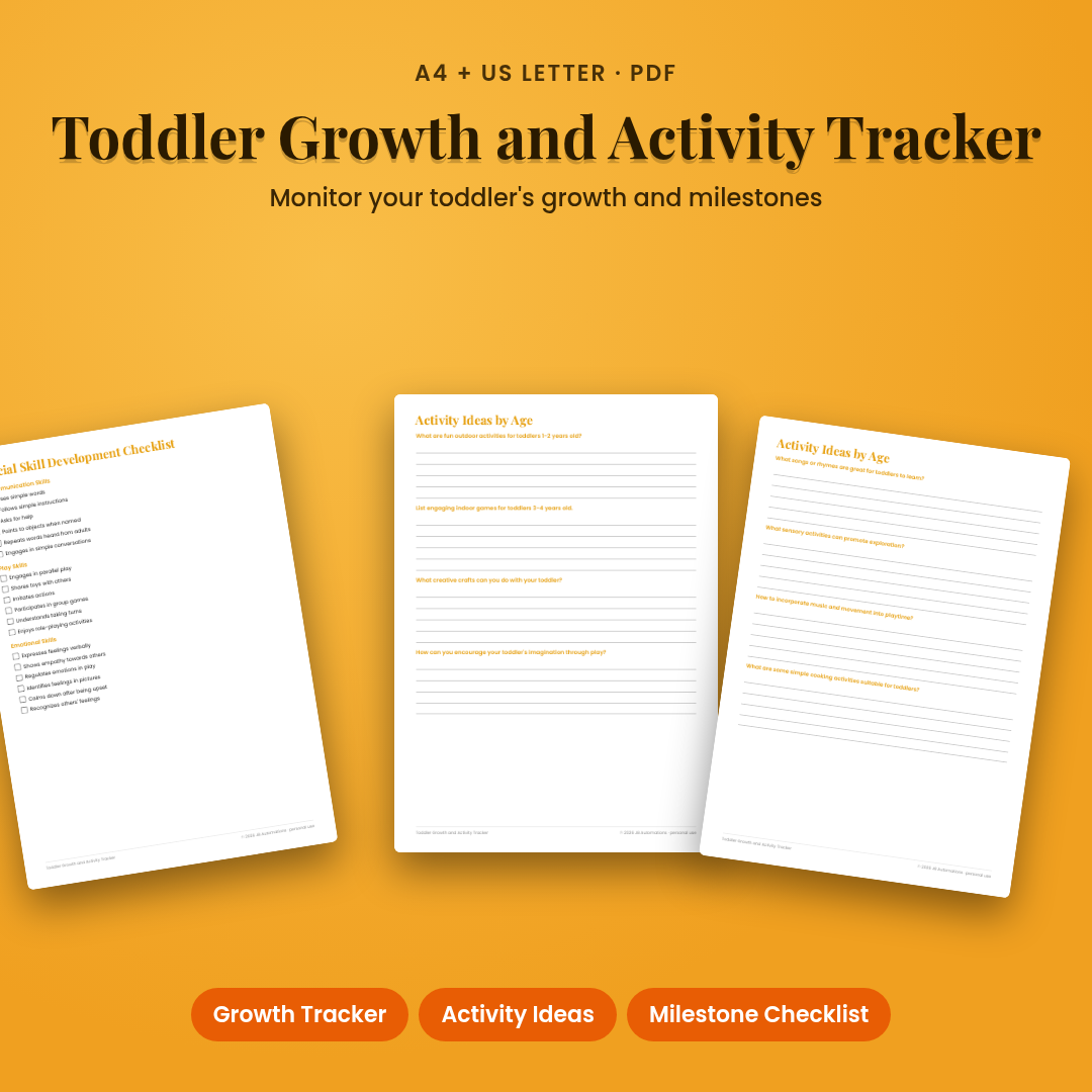 Toddler Growth and Activity Tracker