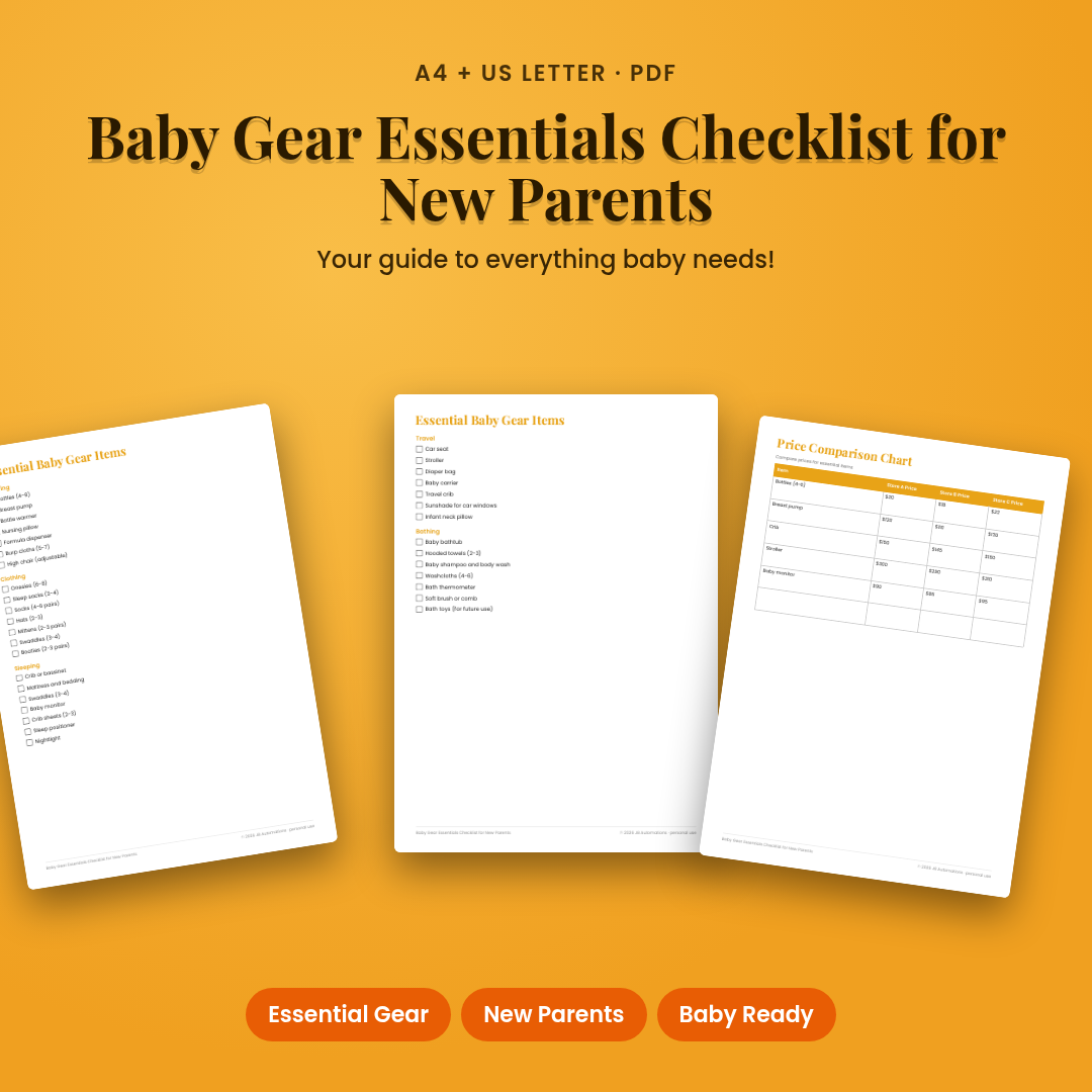 Baby Gear Essentials Checklist for New Parents