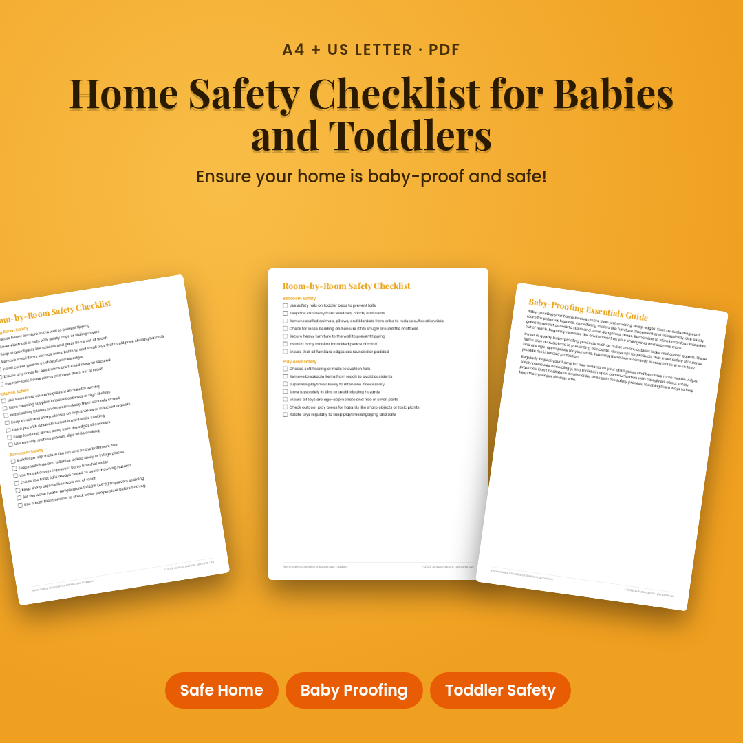 Home Safety Checklist for Babies and Toddlers