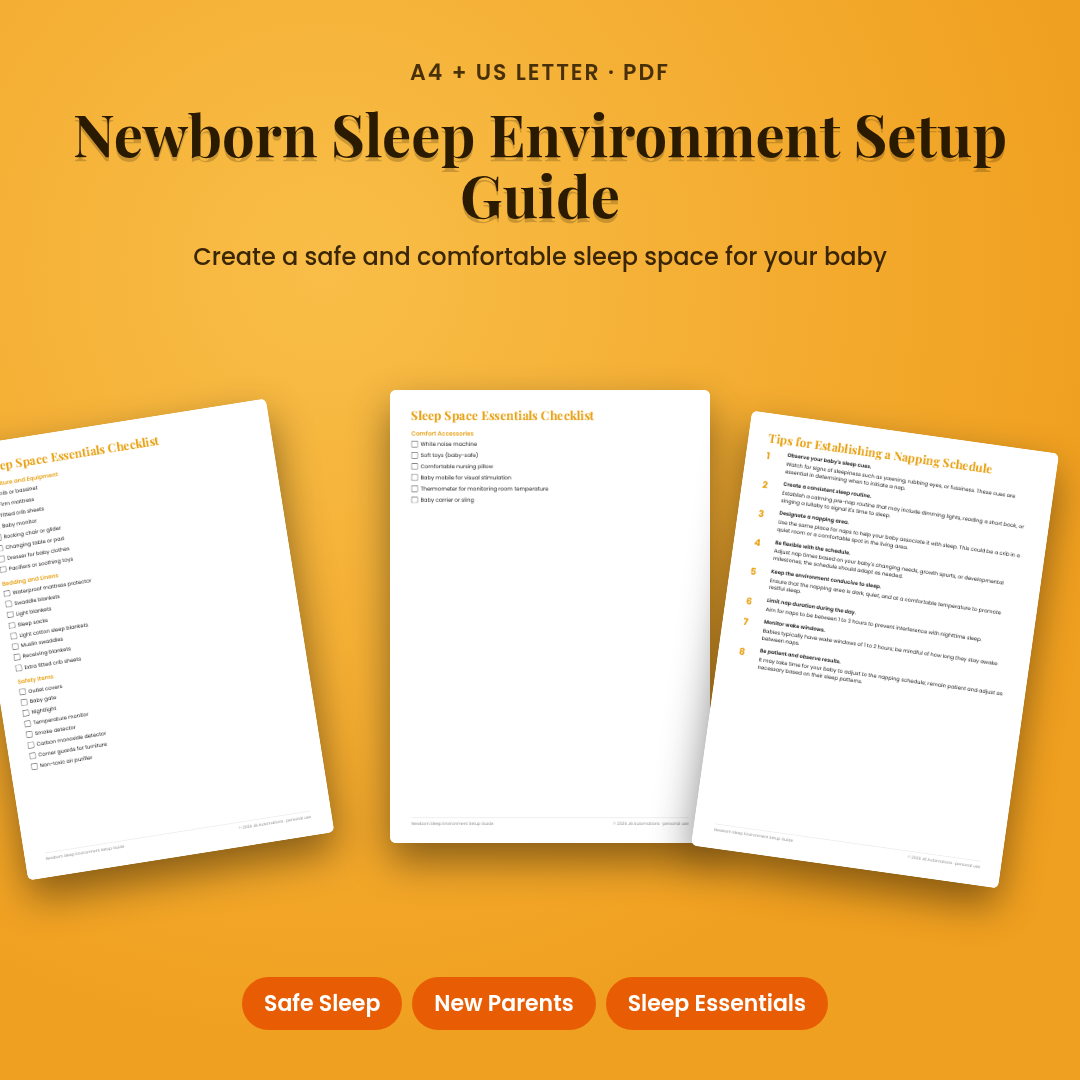 Newborn Sleep Environment Setup Guide