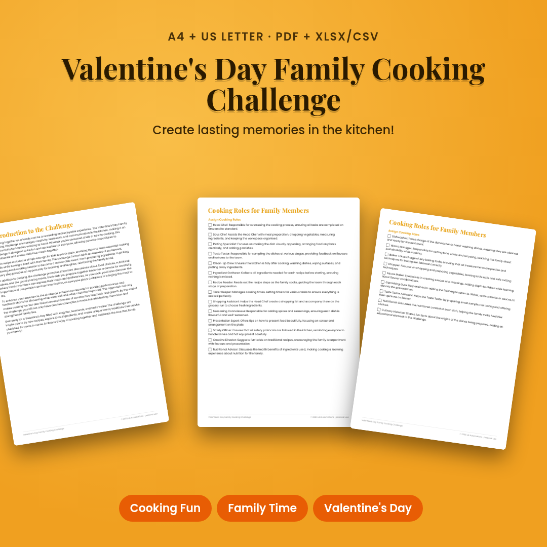 Valentine's Day Family Cooking Challenge