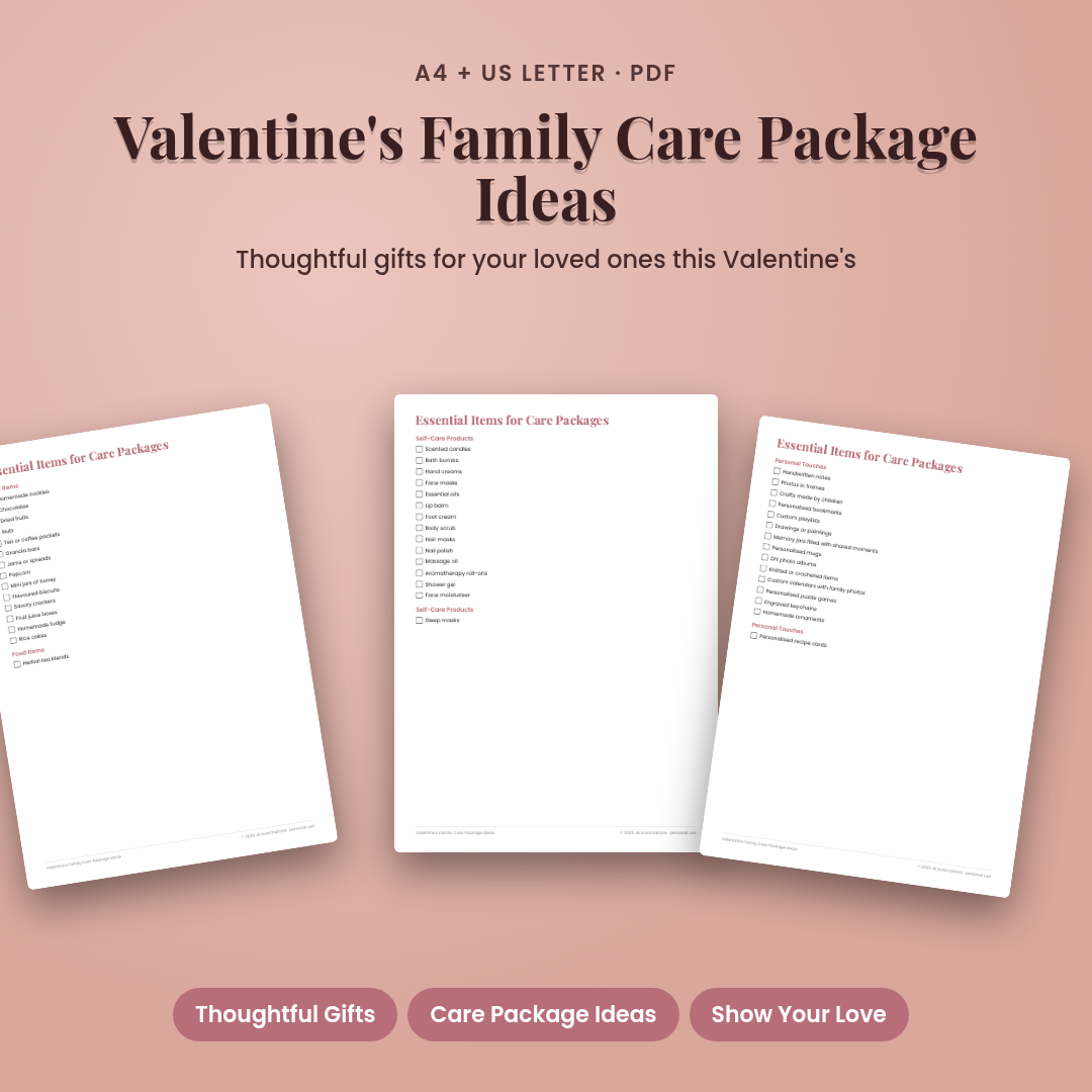 Valentine's Family Care Package Ideas
