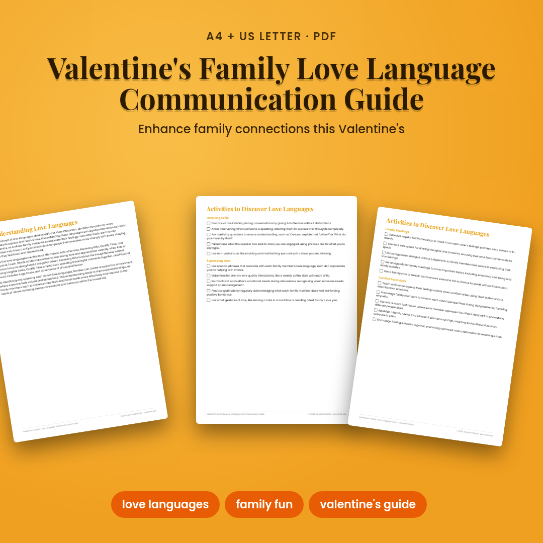 Valentine's Family Love Language Communication Guide