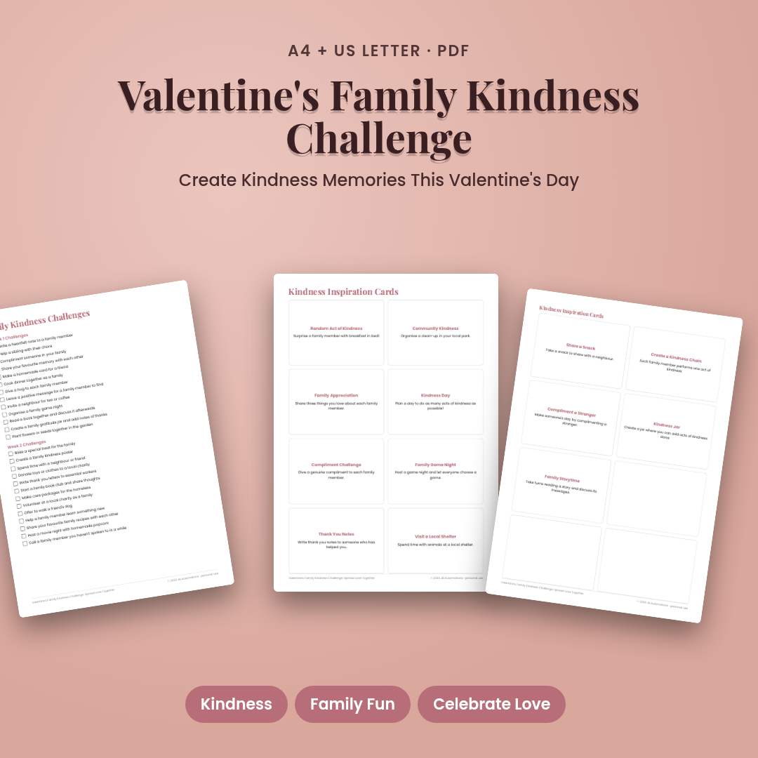 Valentine's Family Kindness Challenge: Spread Love Together