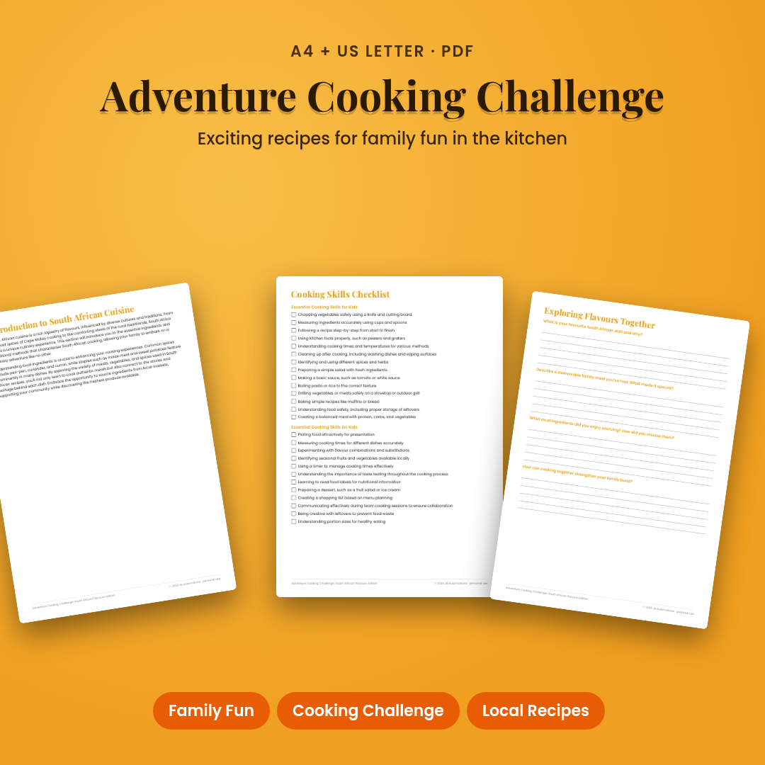 Adventure Cooking Challenge: South African Flavours Edition