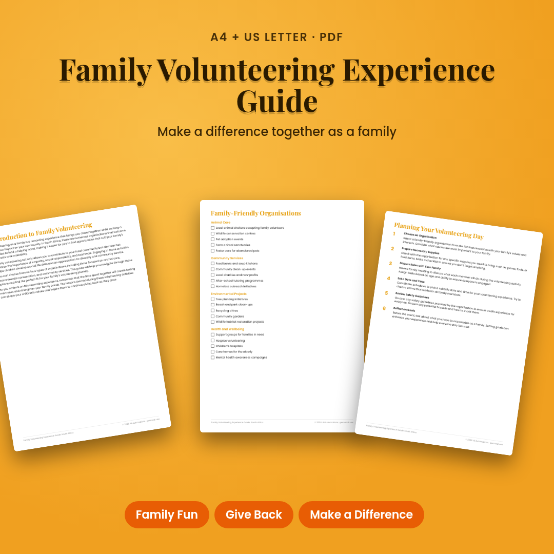 Family Volunteering Experience Guide: South Africa