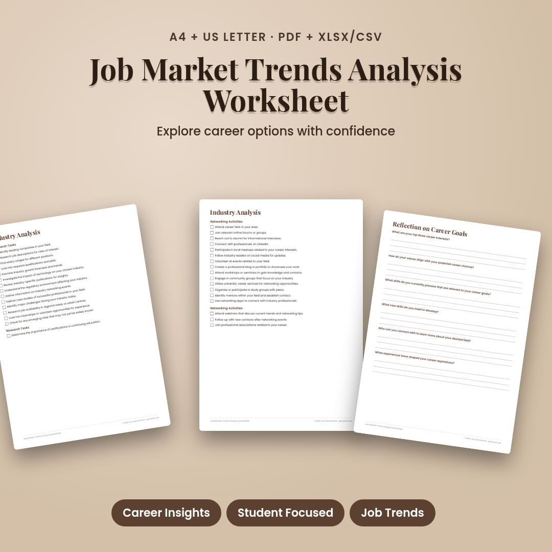 Job Market Trends Analysis Worksheet