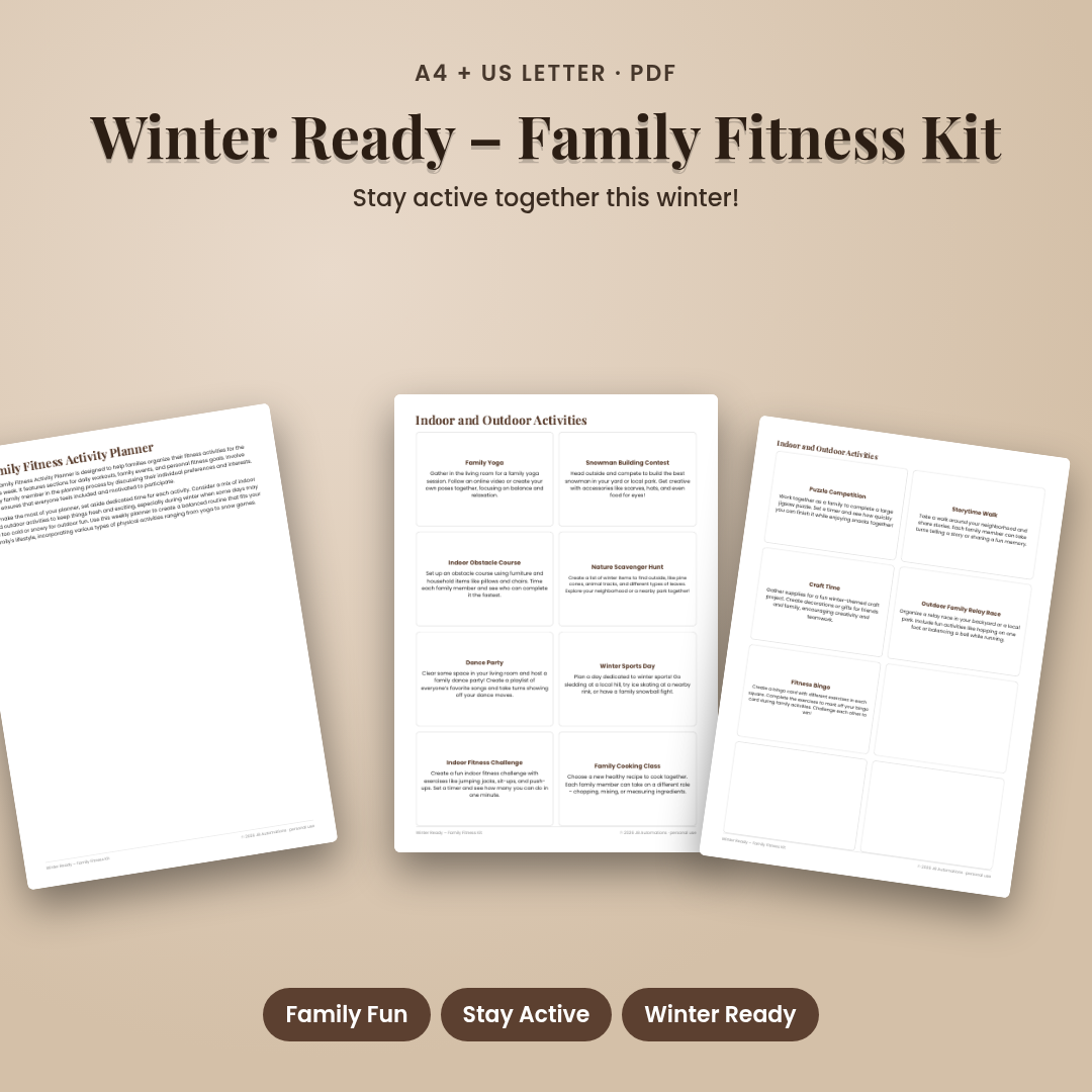 Winter Ready – Family Fitness Kit