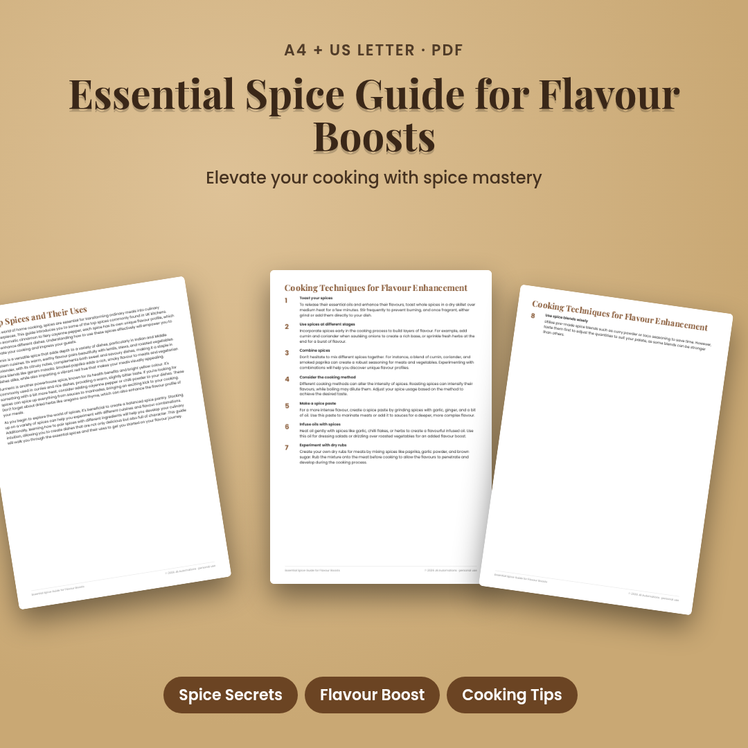 Essential Spice Guide for Flavour Boosts