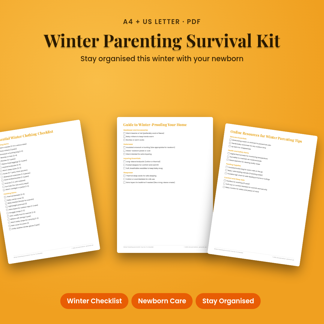 Winter Parenting Survival Kit: Your Go-To Checklist