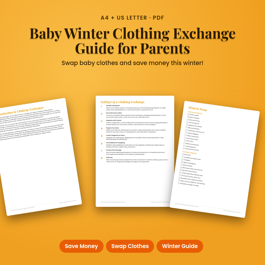 Baby Winter Clothing Exchange Guide for Parents