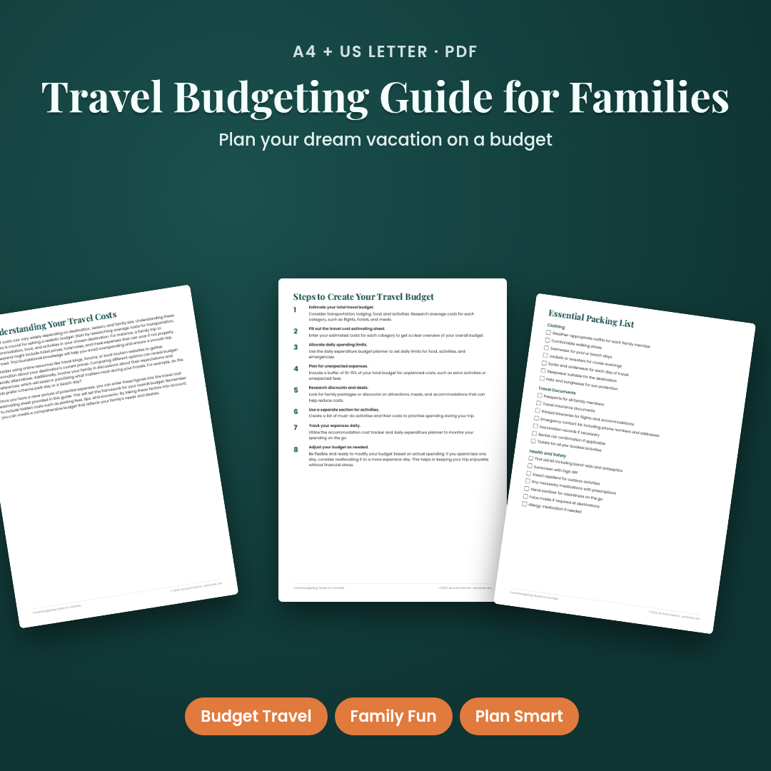 Travel Budgeting Guide for Families