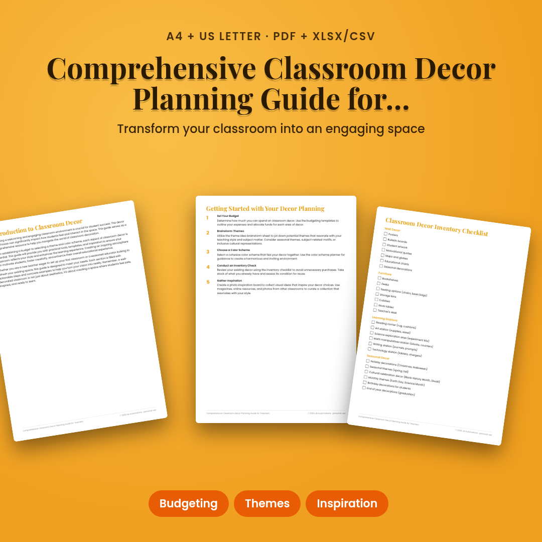 Comprehensive Classroom Decor Planning Guide for Teachers