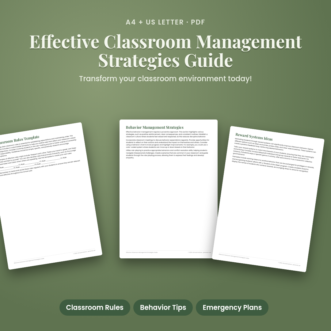 Effective Classroom Management Strategies Guide