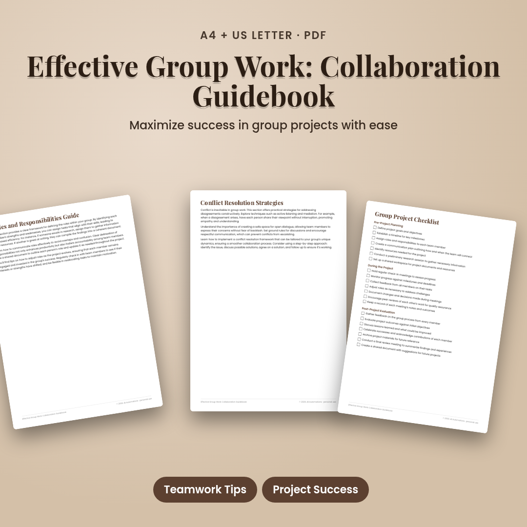 Effective Group Work: Collaboration Guidebook