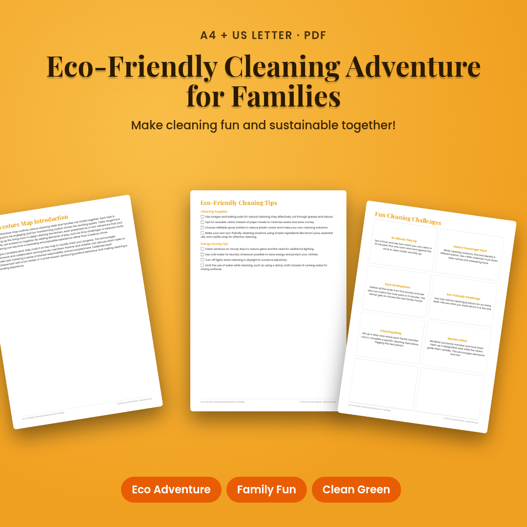 Eco-Friendly Cleaning Adventure for Families