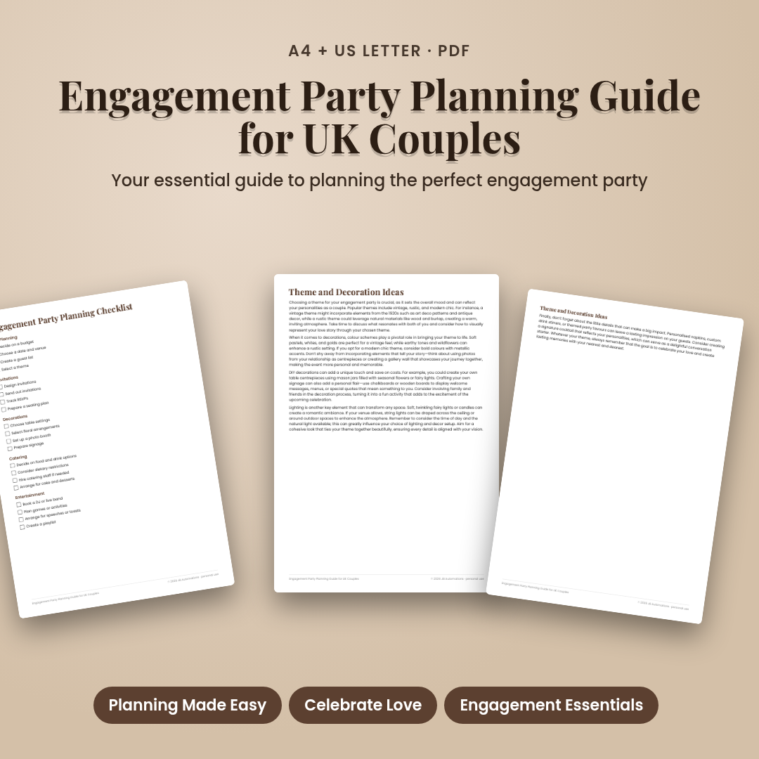 Engagement Party Planning Guide for UK Couples