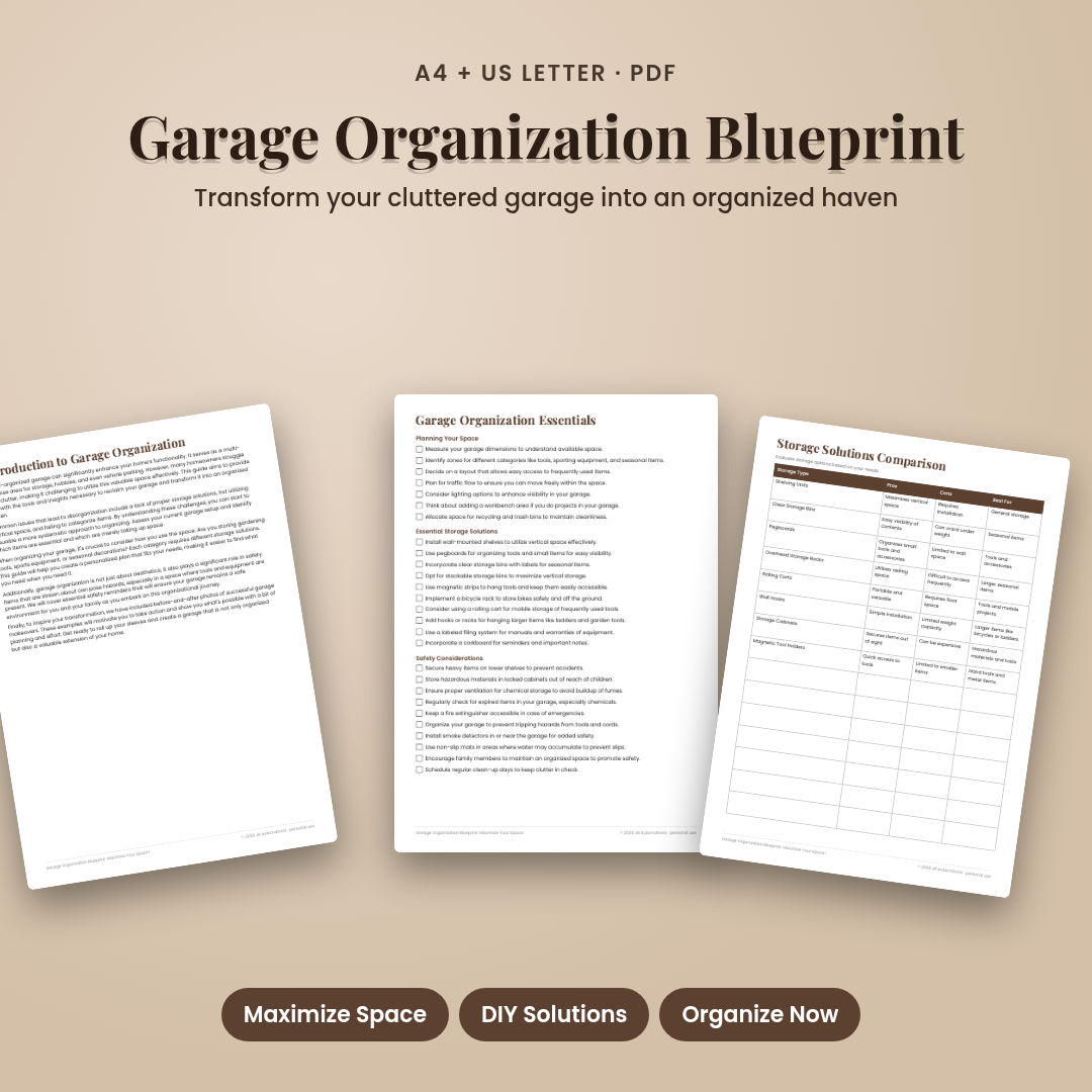 Garage Organization Blueprint: Maximize Your Space!