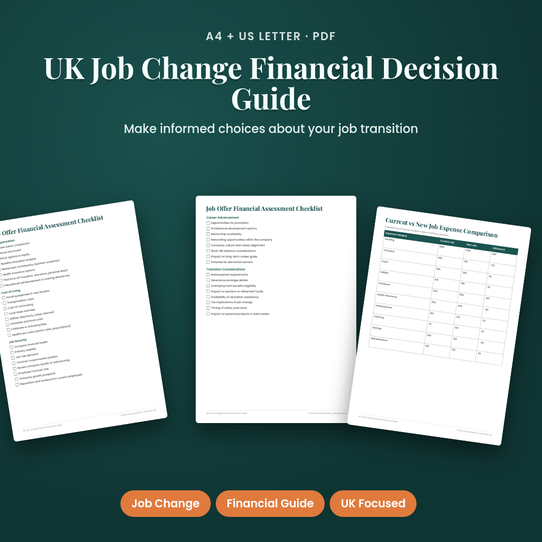 UK Job Change Financial Decision Guide