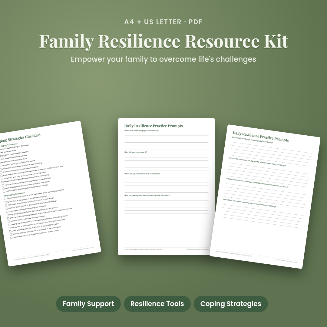 Family Resilience Resource Kit: Navigate Challenges Together