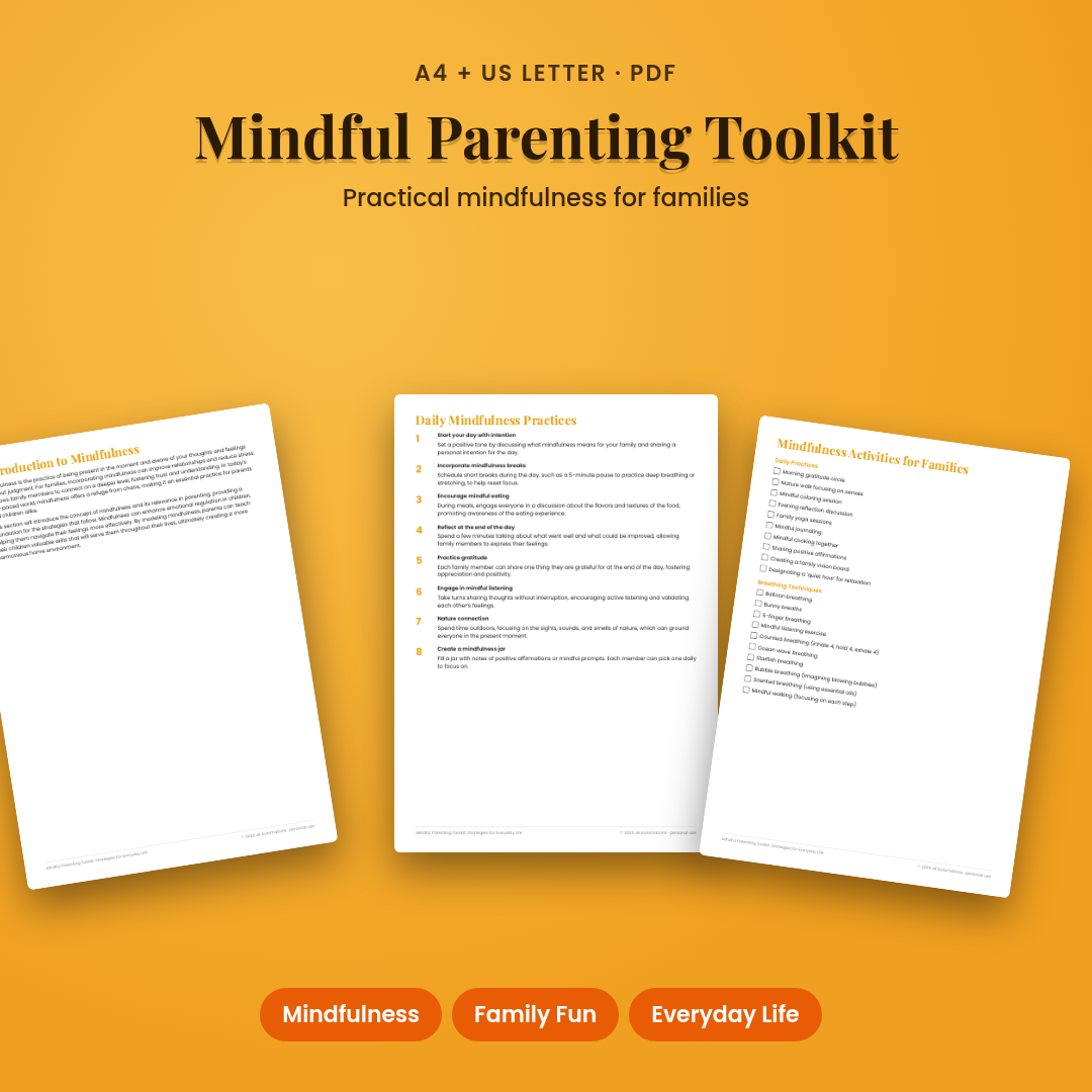 Mindful Parenting Toolkit: Strategies for Everyday Life