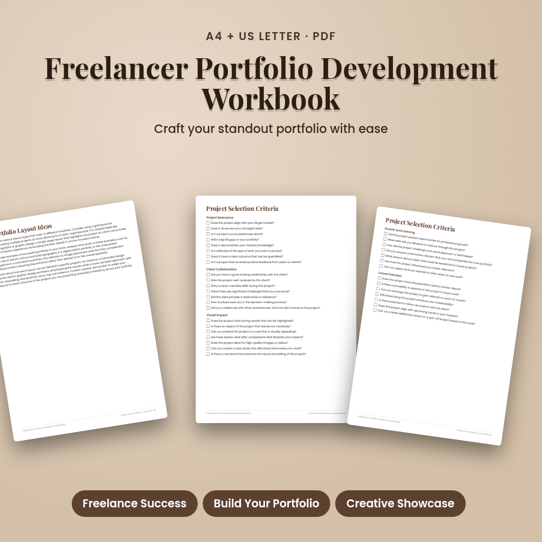 Freelancer Portfolio Development Workbook