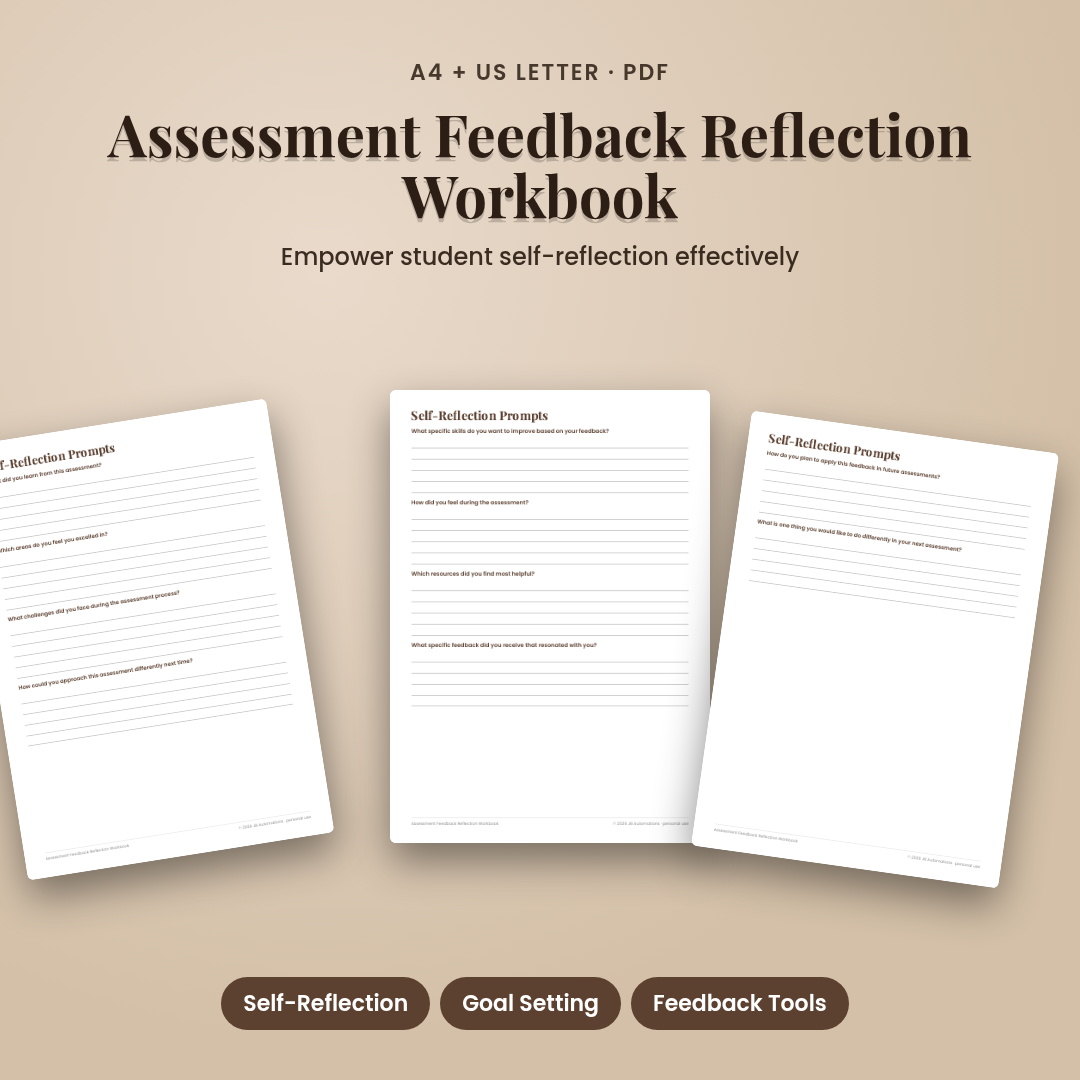 Assessment Feedback Reflection Workbook