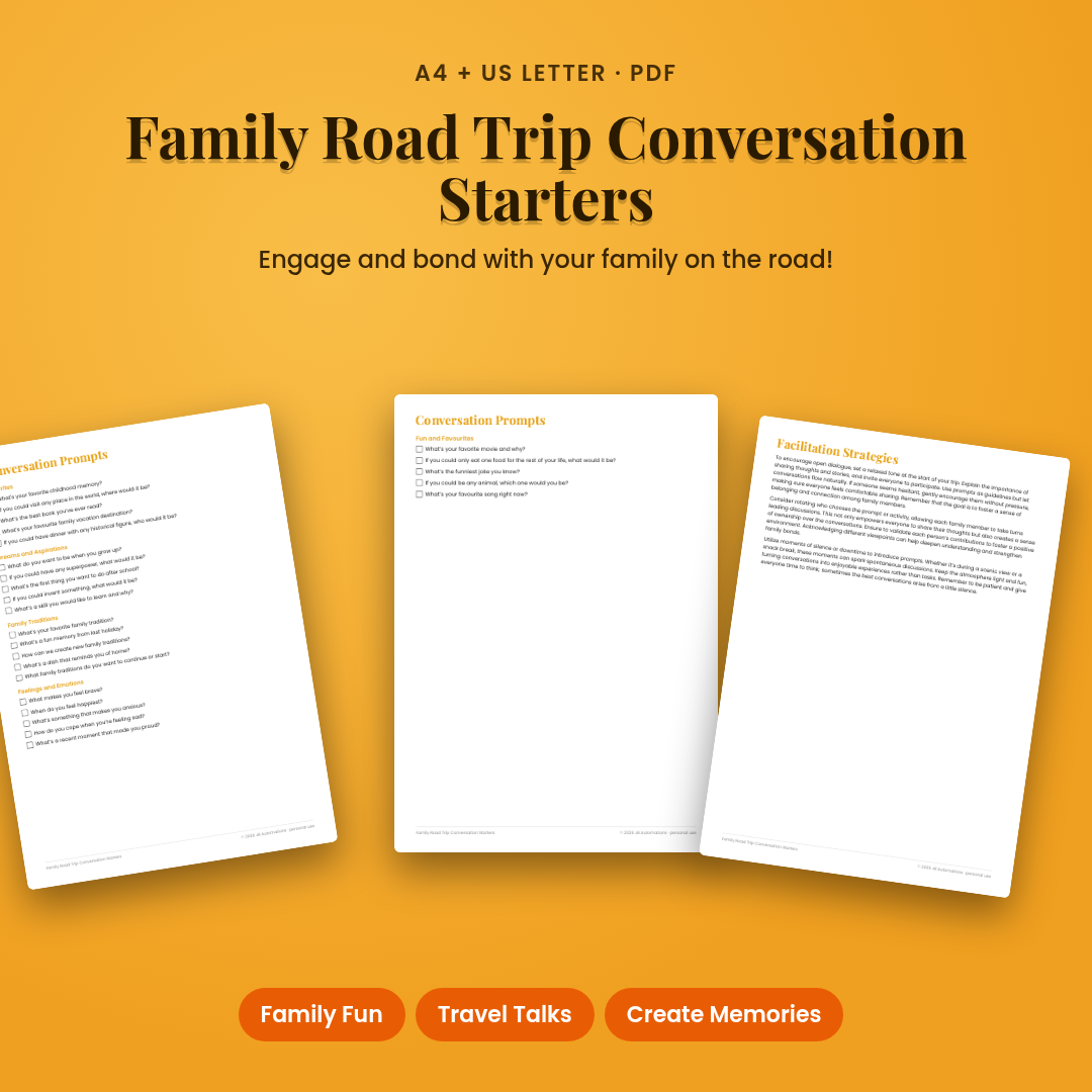 Family Road Trip Conversation Starters