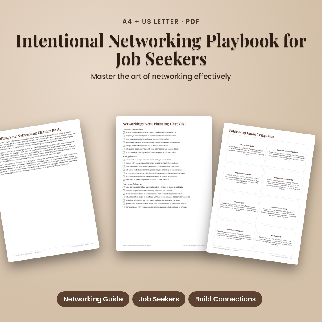 Intentional Networking Playbook for Job Seekers
